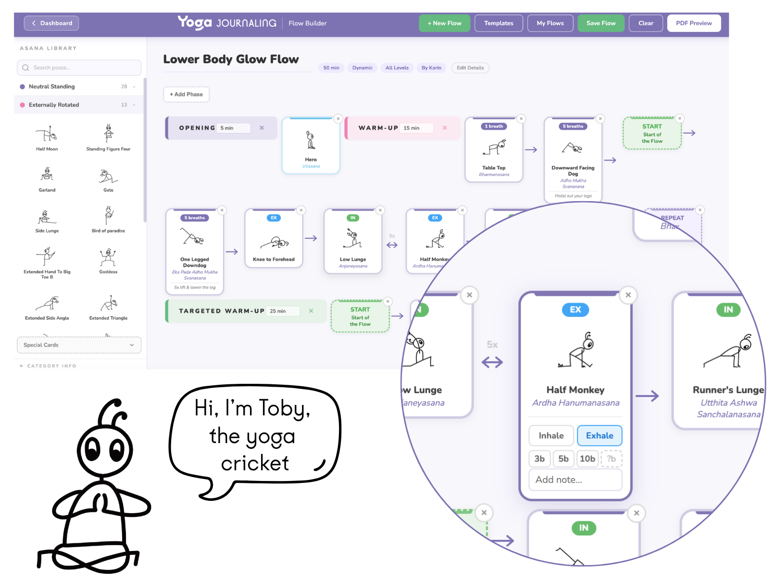 Flow Builder — plan your classes visually
