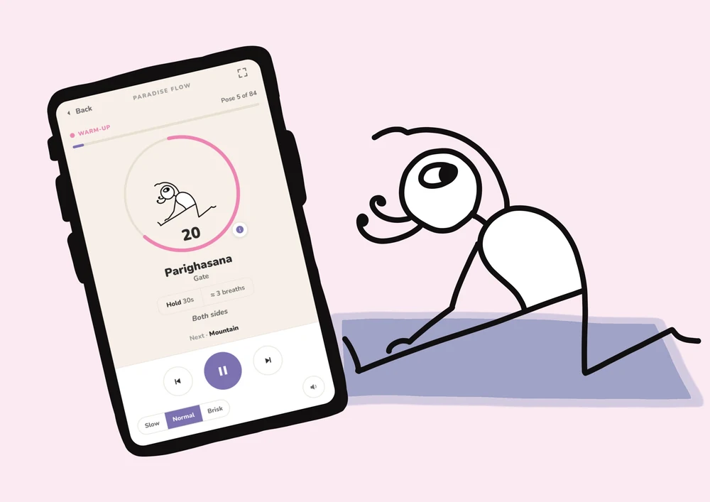 Guided Player — practice the Flow of the Month