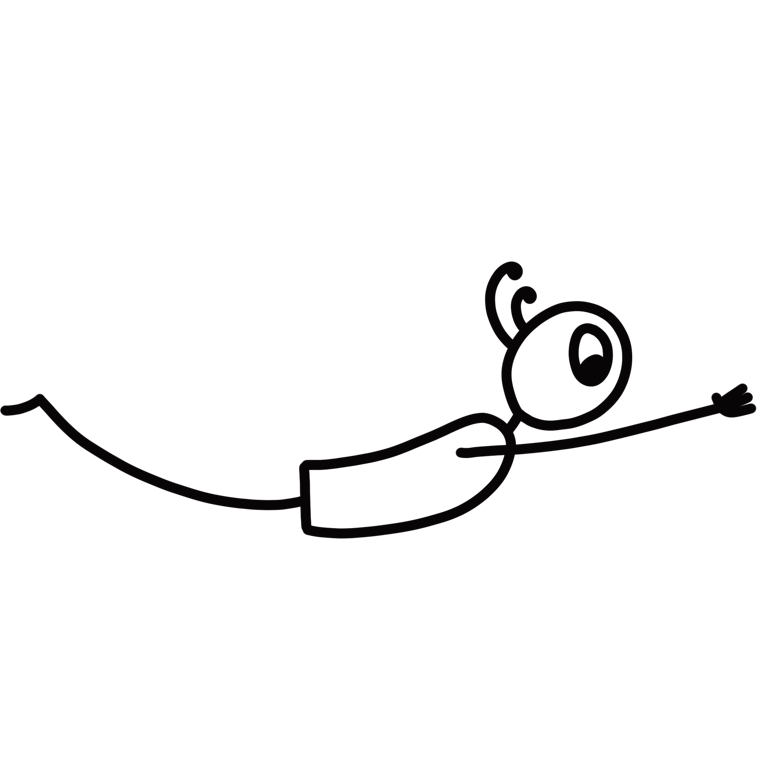 Stick figure of Locust