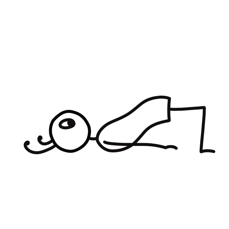 Illustration of Bridge Pose (Setu Bandha Sarvangasana) in a vinyasa cooldown sequence