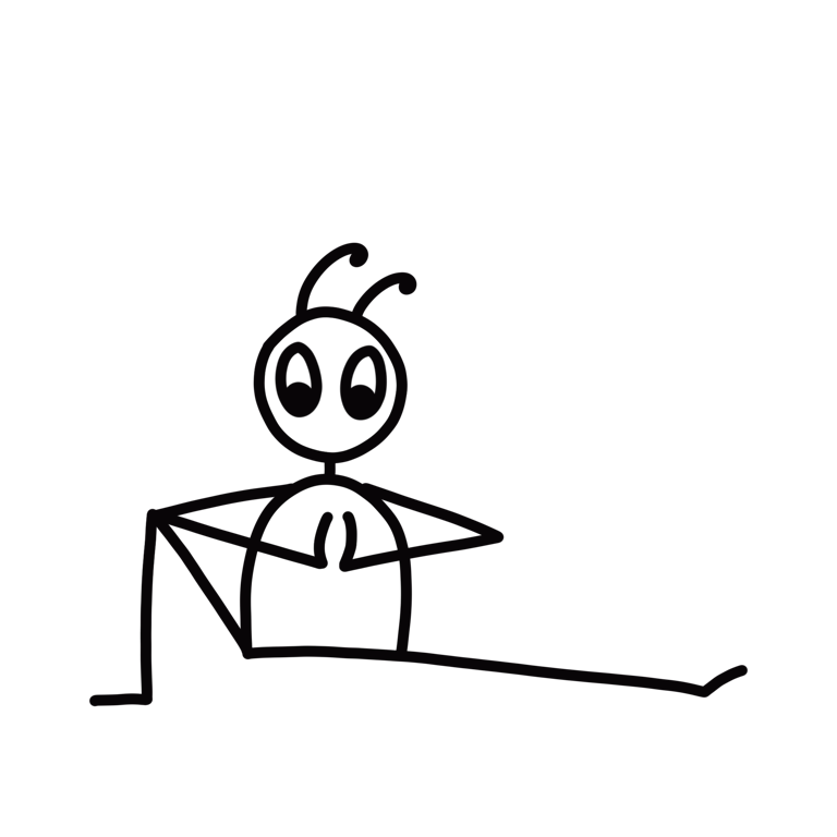 Stick figure of Side Lunge