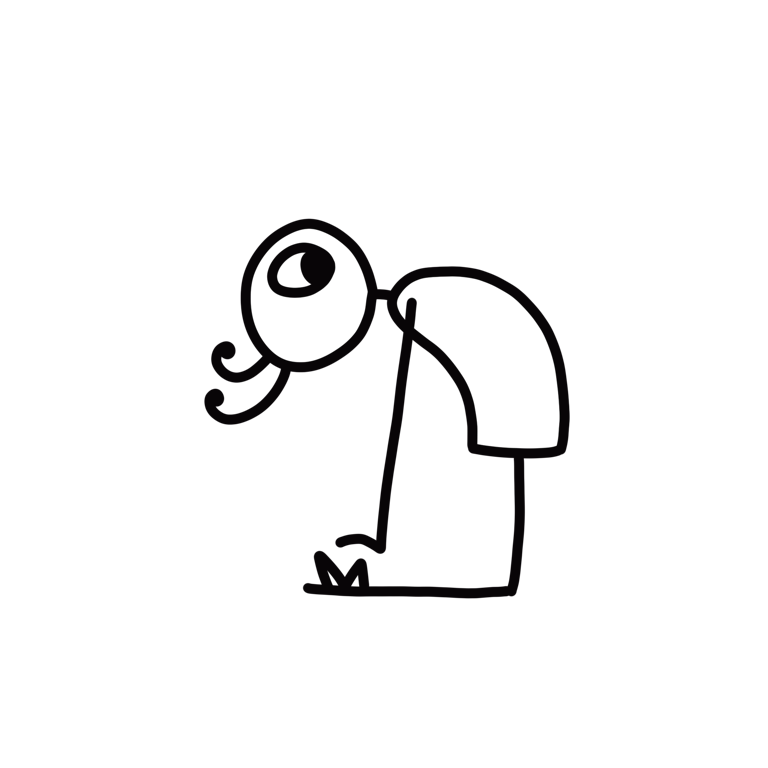 Stick figure of Camel