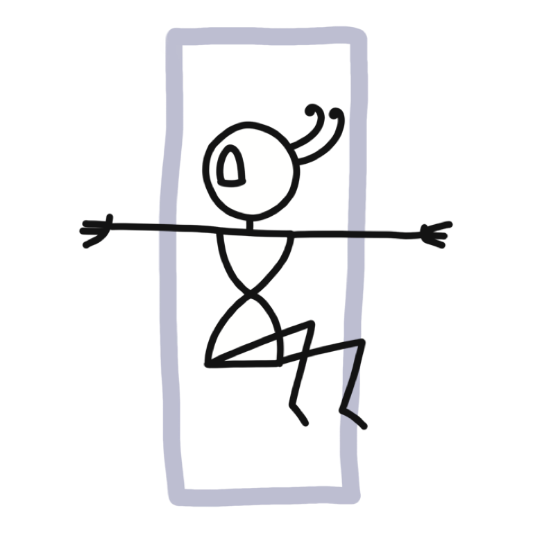 Illustration of Twisted Roots (Yin Pose), part of this yoga sequence